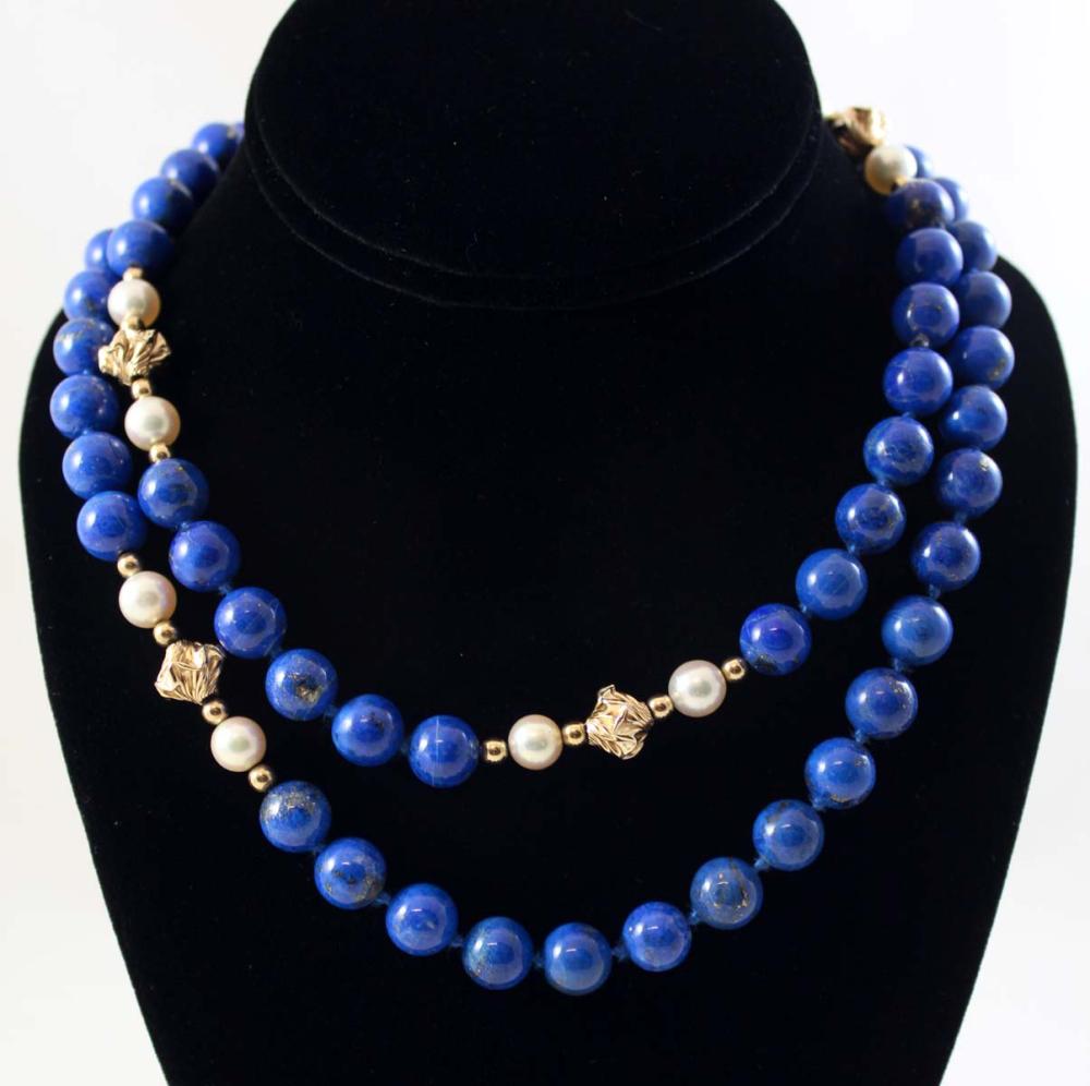 LAPIS PEARL AND FOURTEEN KARAT 33e7ed