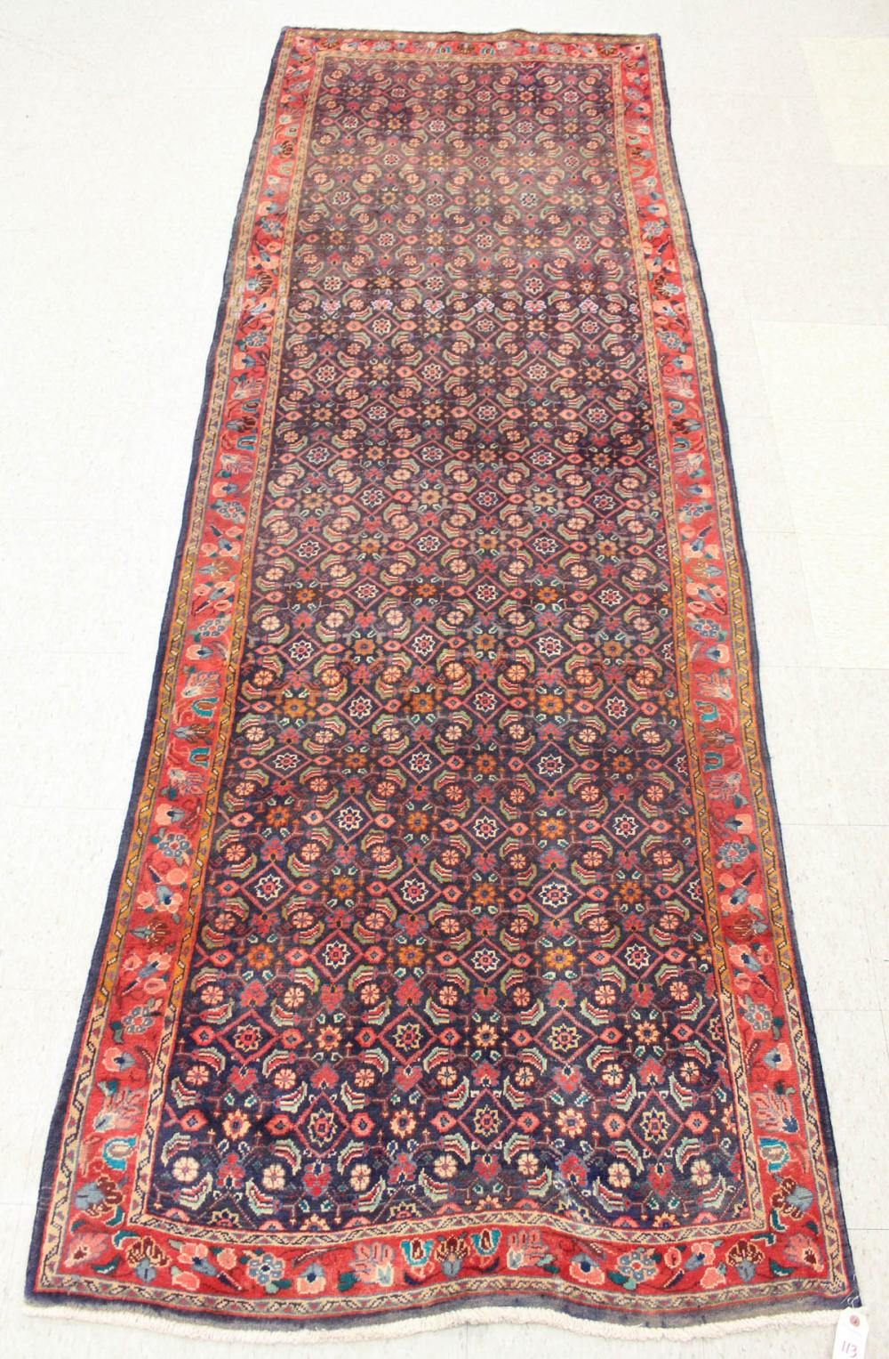 HAND KNOTTED PERSIAN RUG, OVERALL