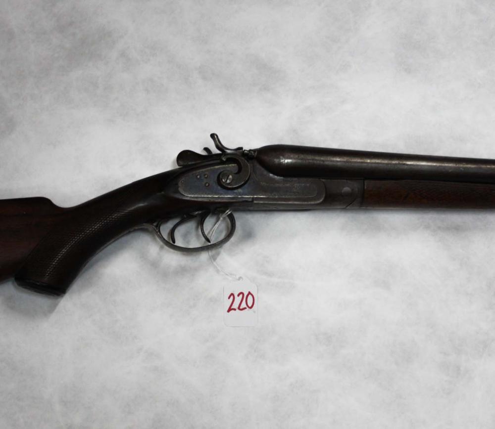 AMERICAN GUN CO SXS DOUBLE BARREL SHOTGUN,