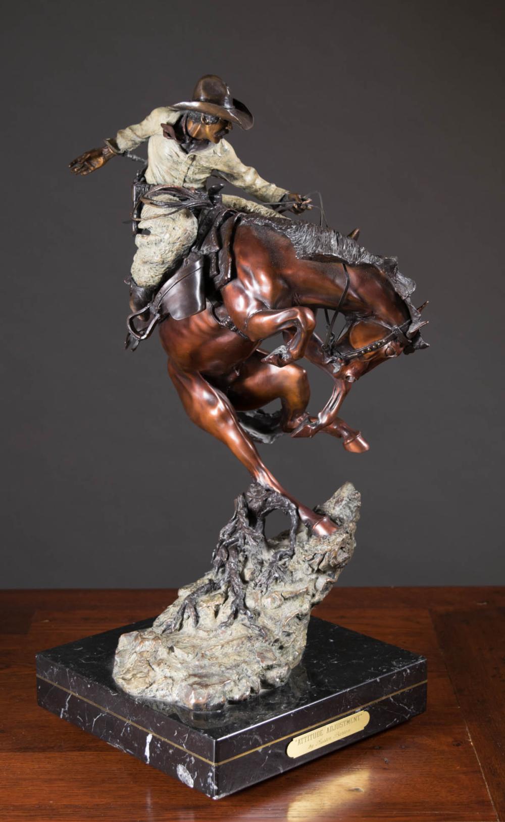 AUSTIN BARTON (OREGON, BORN 1927) BRONZE