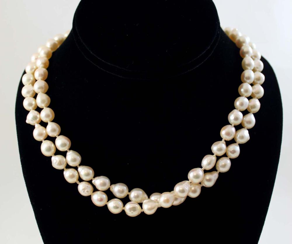 ROPE LENGTH BAROQUE PEARL NECKLACE  33e92c