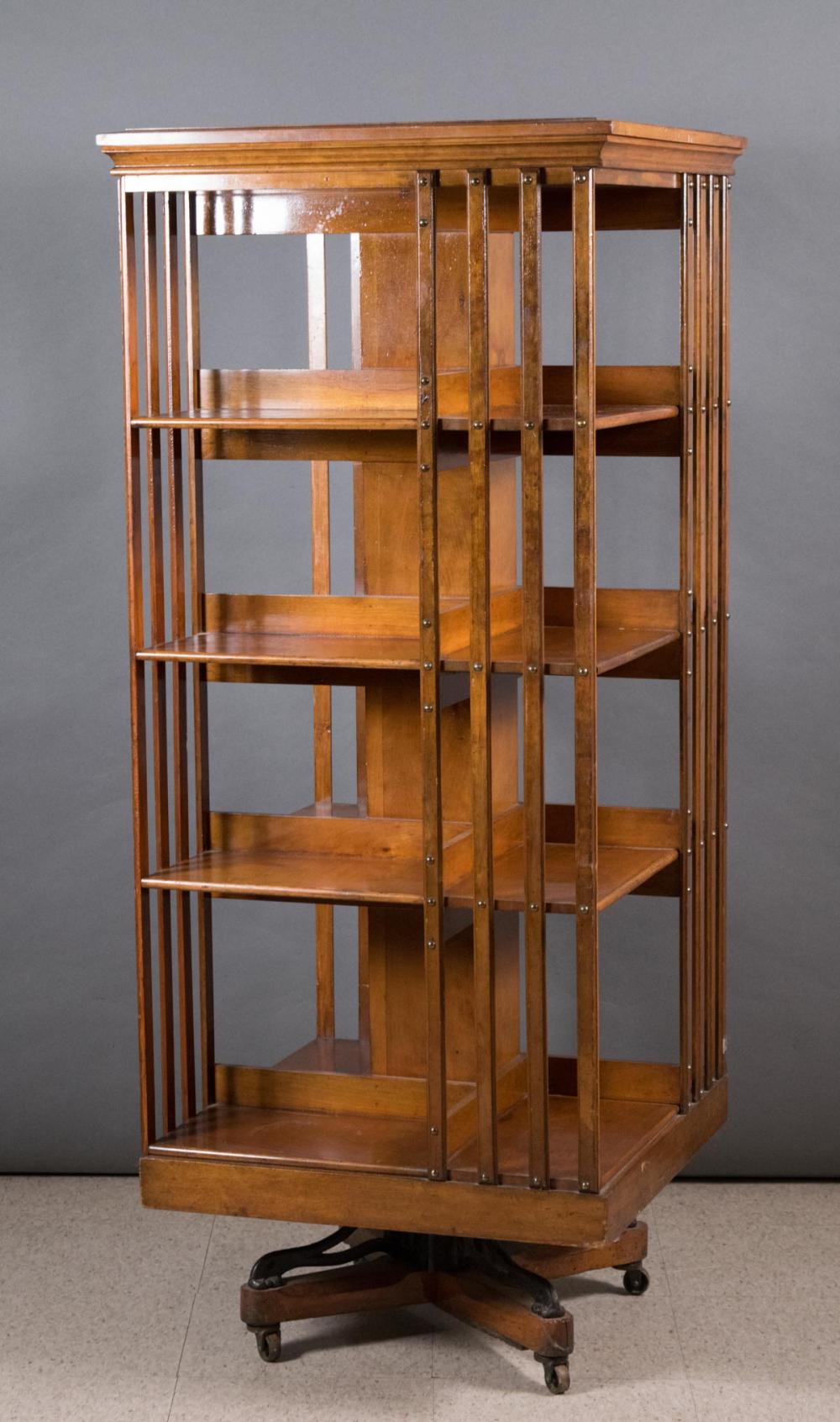 DANNER PIVOT & POST REVOLVING BOOKCASE,