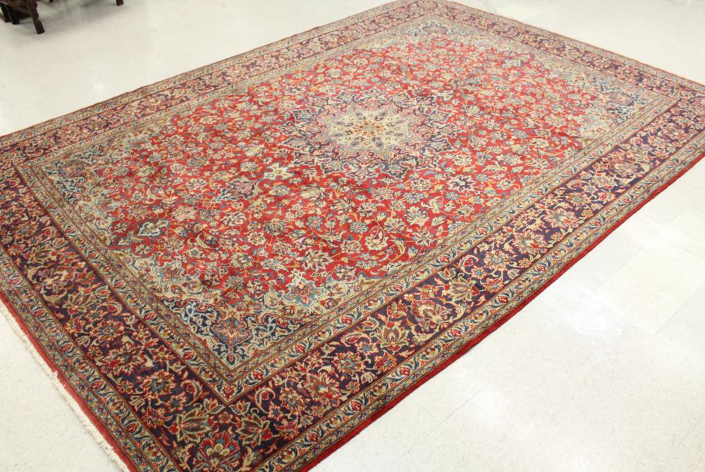 HAND KNOTTED PERSIAN CARPET, FLORAL