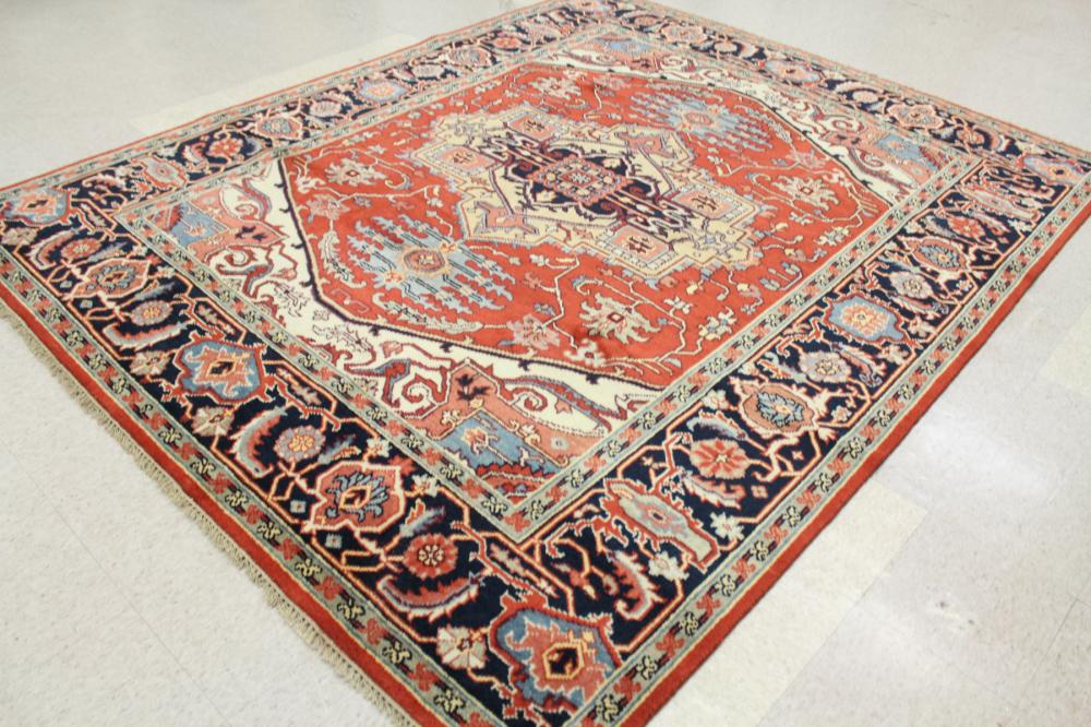 HAND KNOTTED ORIENTAL WOOL CARPET  33e9f8