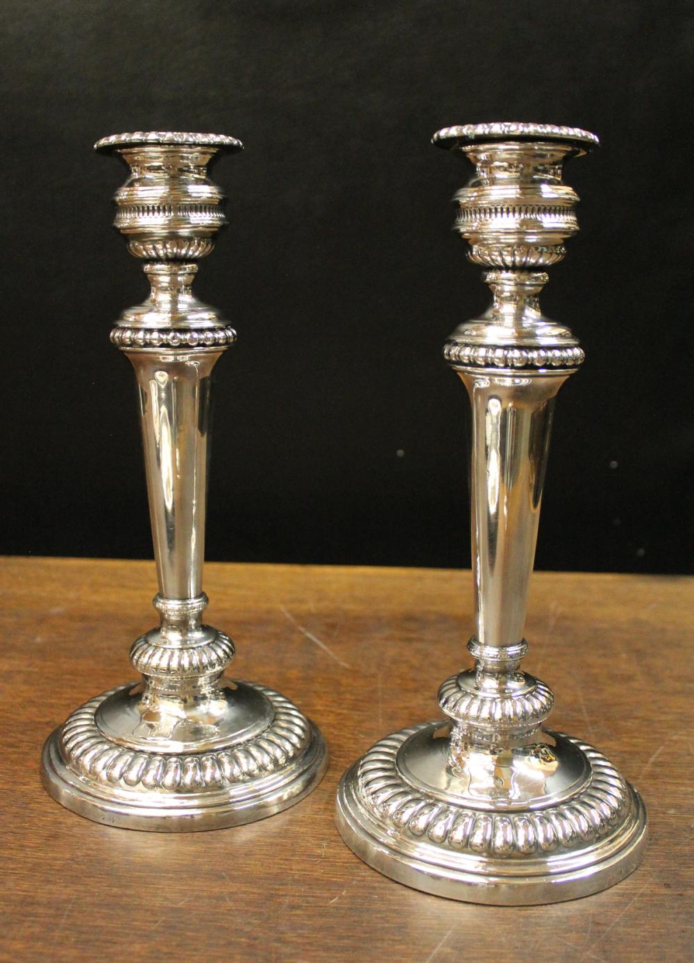 PAIR OF GEORGIAN STERLING SILVER