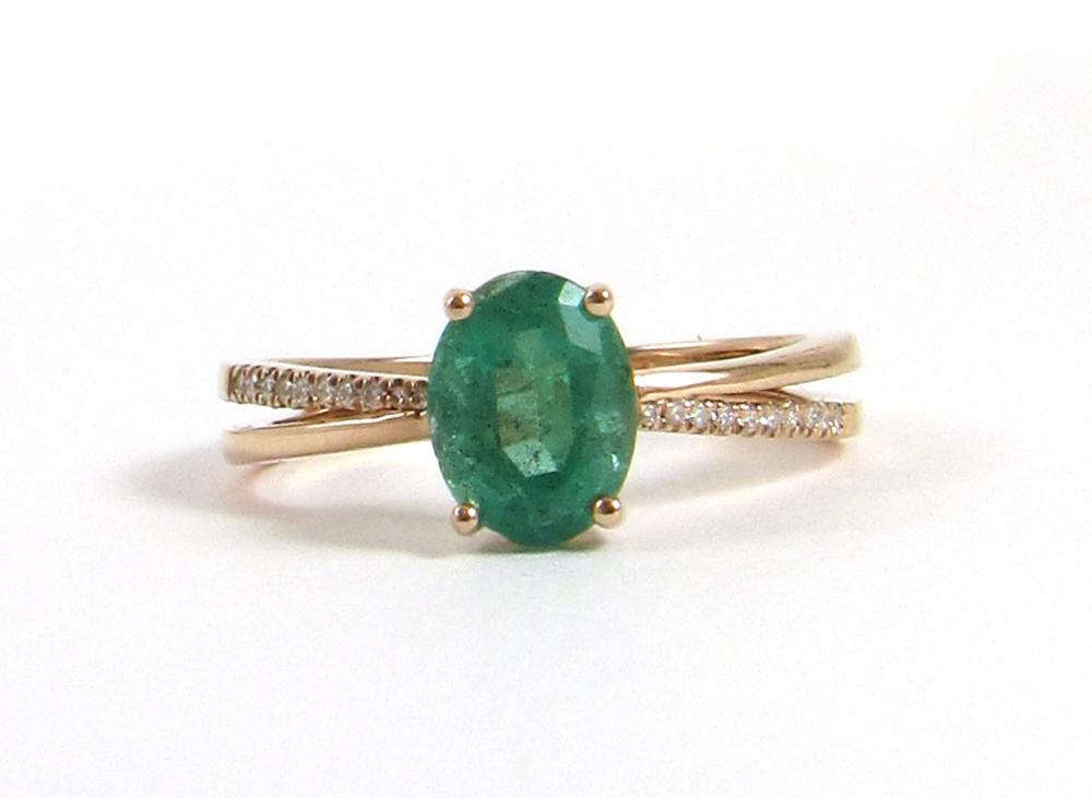 EMERALD DIAMOND AND FOURTEEN KARAT 33ea20