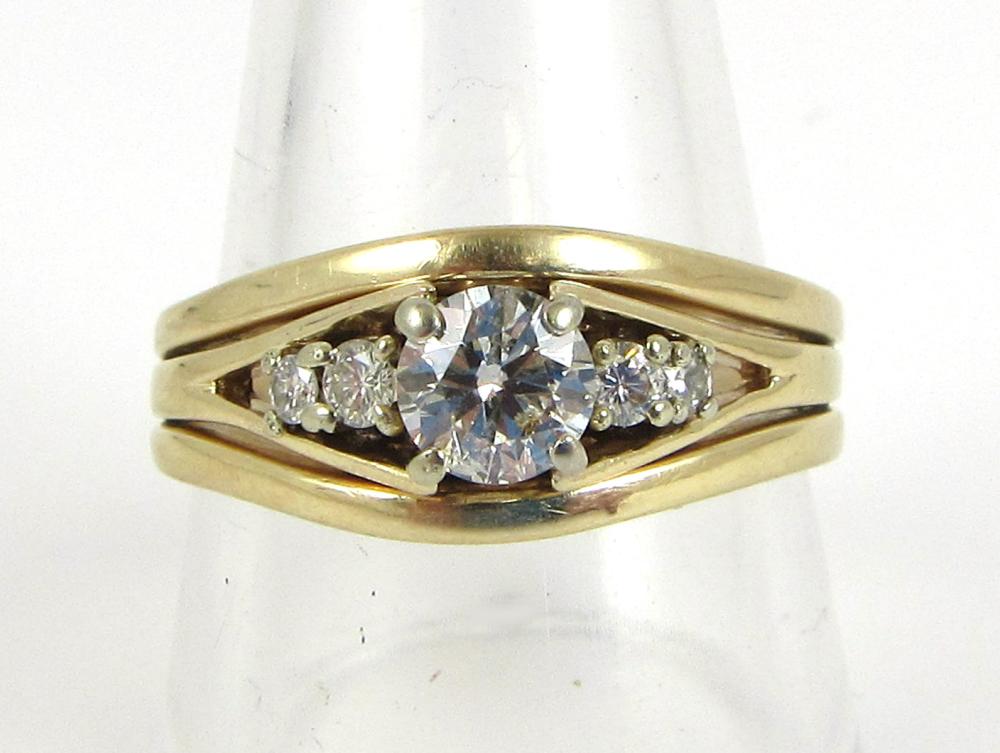 ESTATE DIAMOND AND FOURTEEN KARAT 33ea49