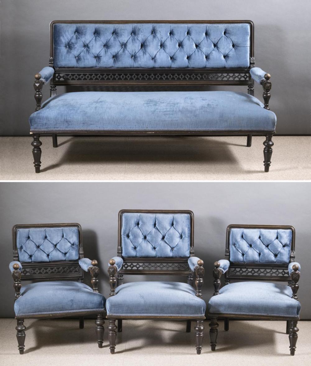 FOUR-PIECE PARLOR SEATING FURNITURE