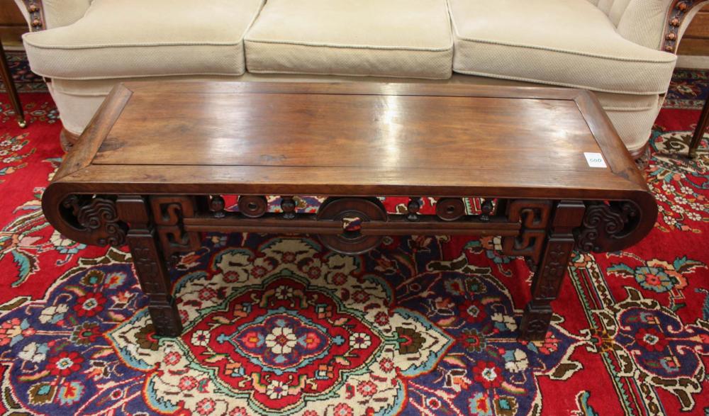 TWO CHINESE ROSEWOOD TABLES 1  33eabf