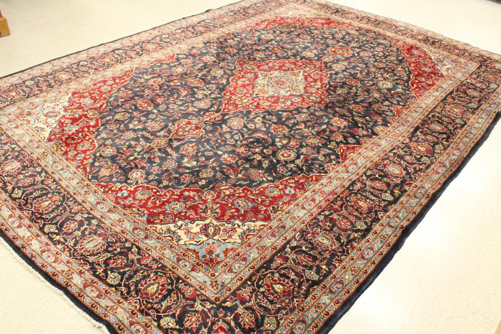 HAND KNOTTED PERSIAN KASHAN CARPET  33eb37