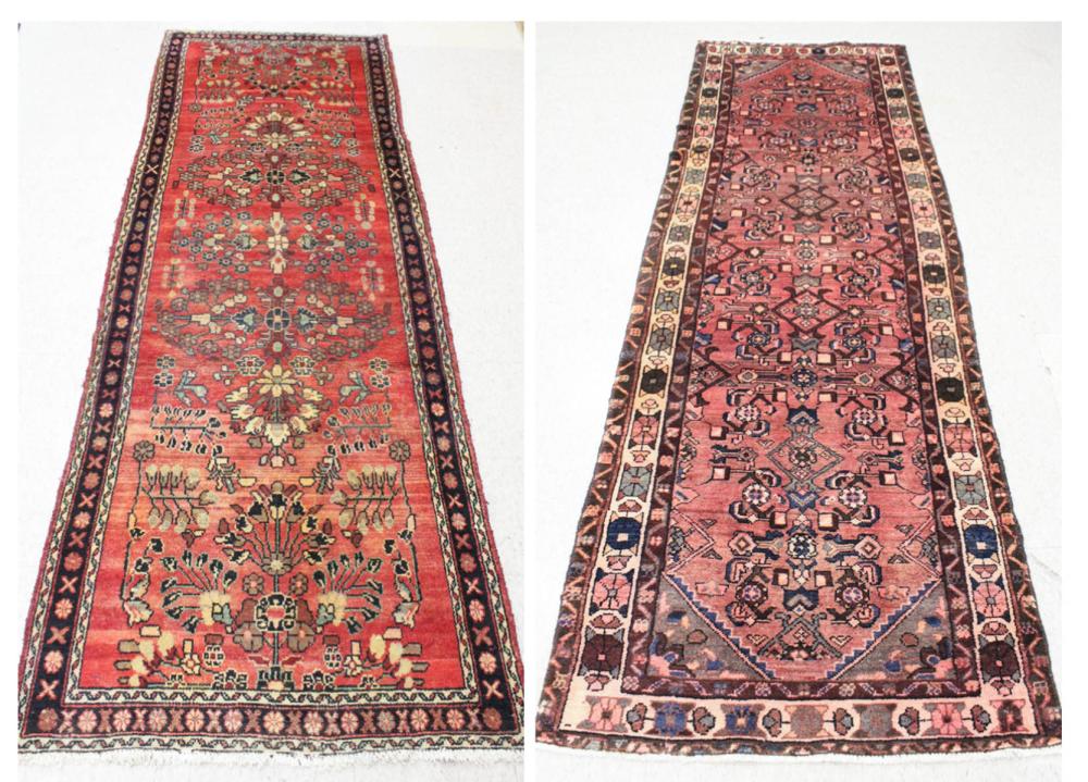 TWO HAND KNOTTED SEMI ANTIQUE PERSIAN 33eb67