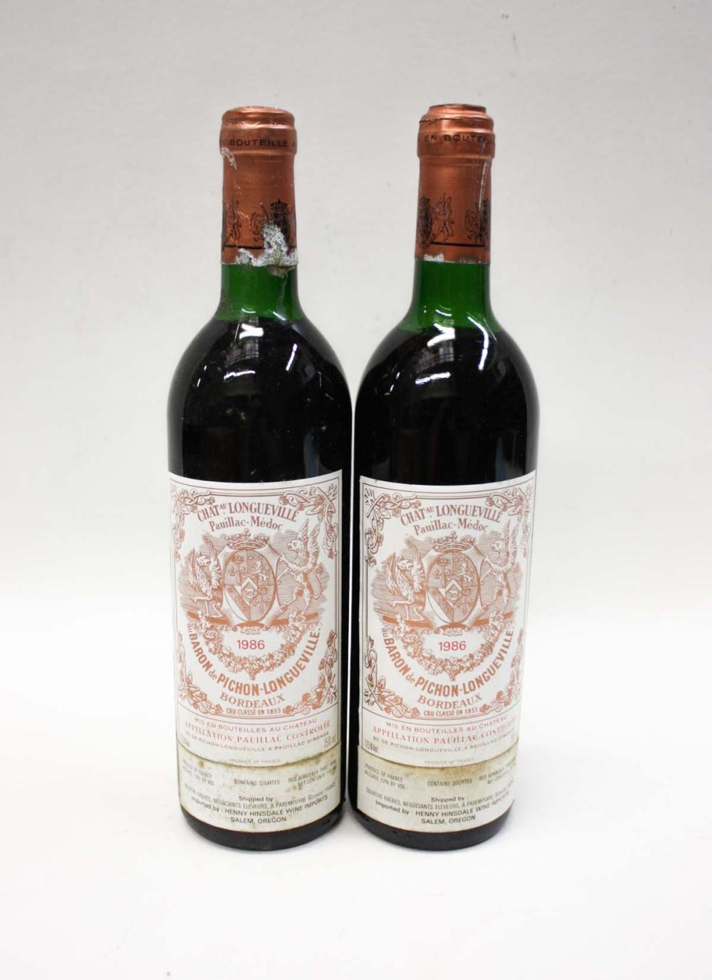 TWO BOTTLES OF VINTAGE FRENCH RED 33ebb5