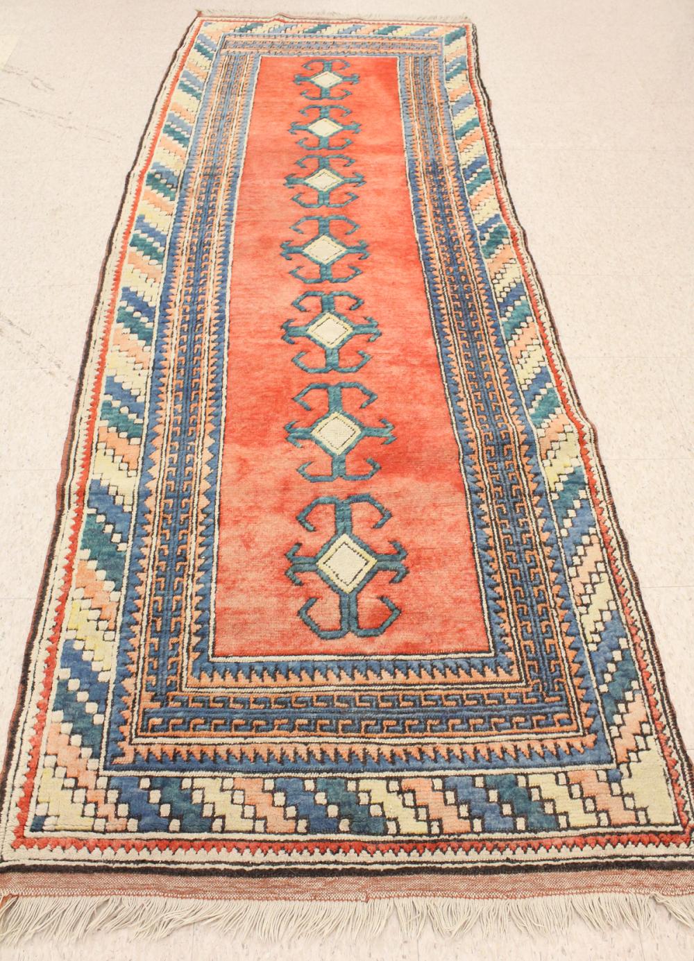 HAND KNOTTED TURKISH RUG, WITH