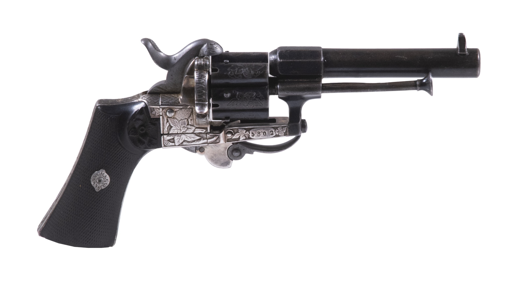 ORNATE LEFECHAUX PINFIRE REVOLVER  33ed3c