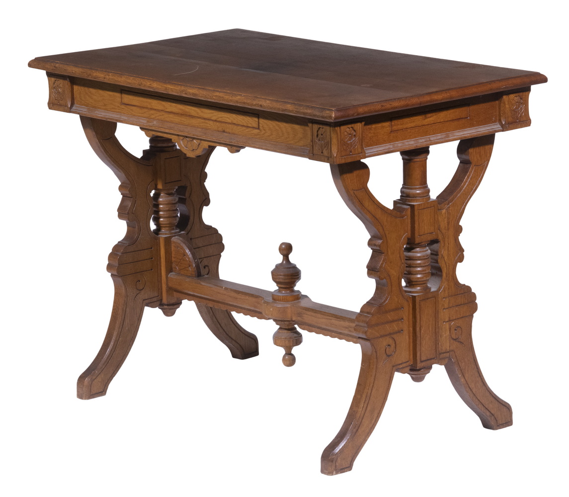 EASTLAKE LIBRARY TABLE Ca 1880s Rectangular