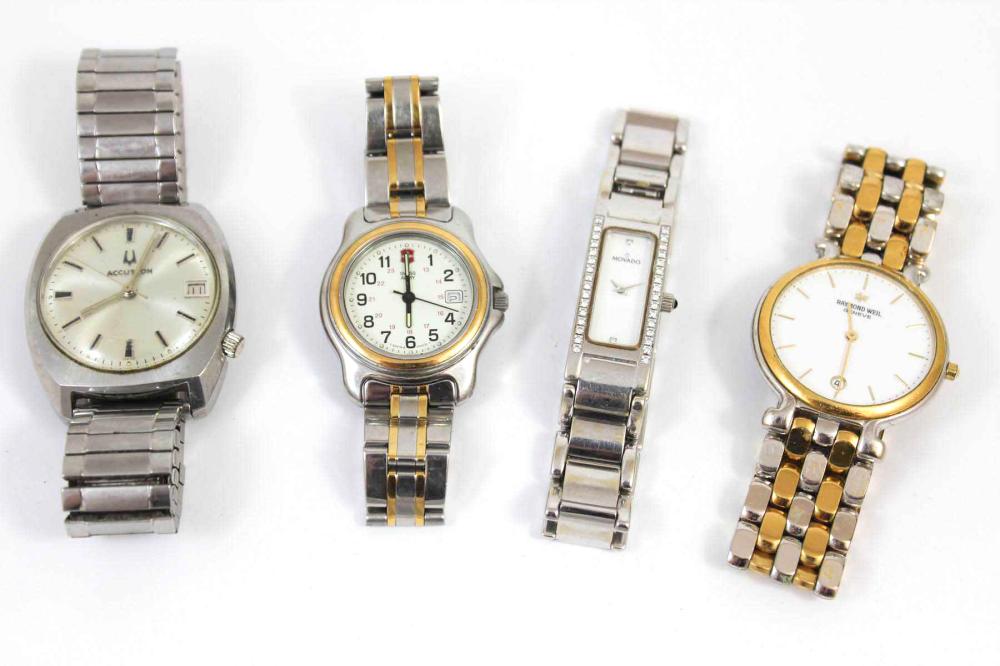 COLLECTION OF FOUR WRISTWATCHES 33ee39
