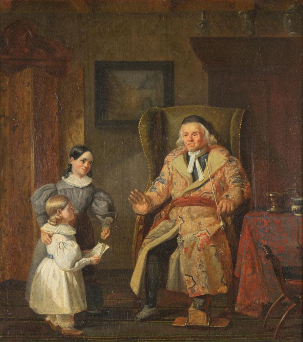 19TH CENTURY OIL ON CANVAS, INTERIOR