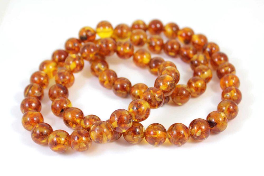 NATURAL BALTIC AMBER BEAD NECKLACE  33ee56
