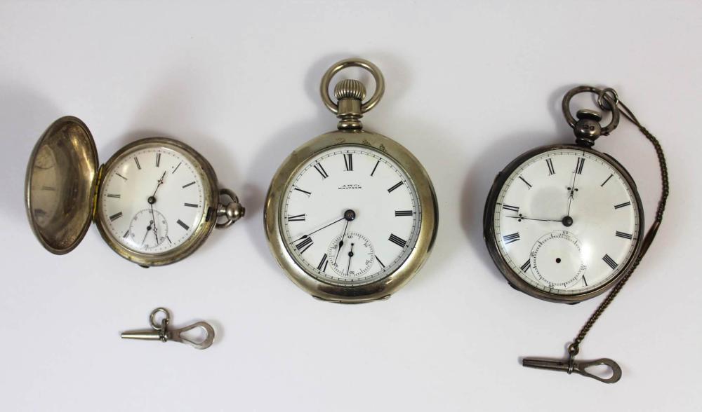 COLLECTION OF THREE POCKET WATCHES: