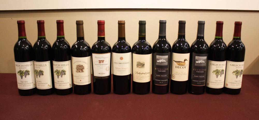 TWELVE BOTTLES OF CALIFORNIA CABERNET 33eeaa