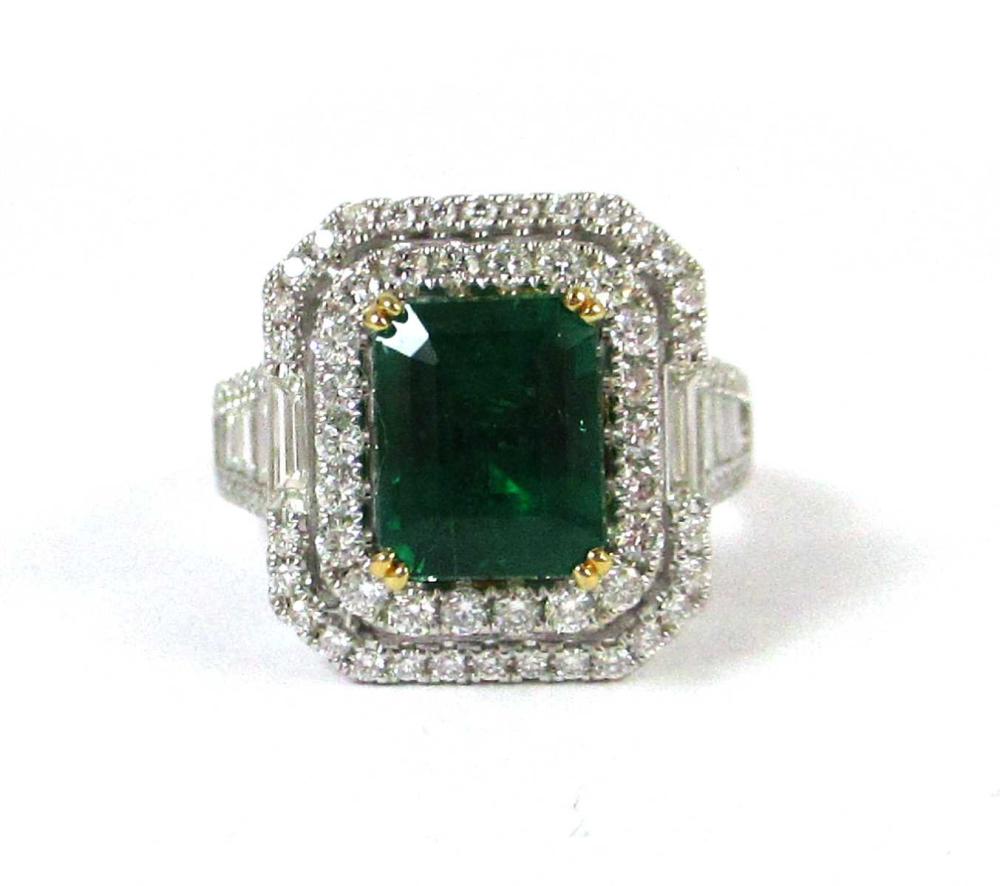 EMERALD DIAMOND AND EIGHTEEN KARAT 33ef2f