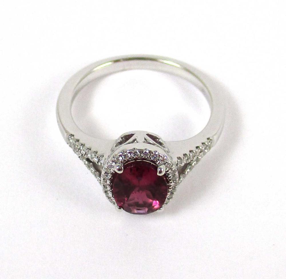 PINK TOURMALINE DIAMOND AND FOURTEEN 33efae