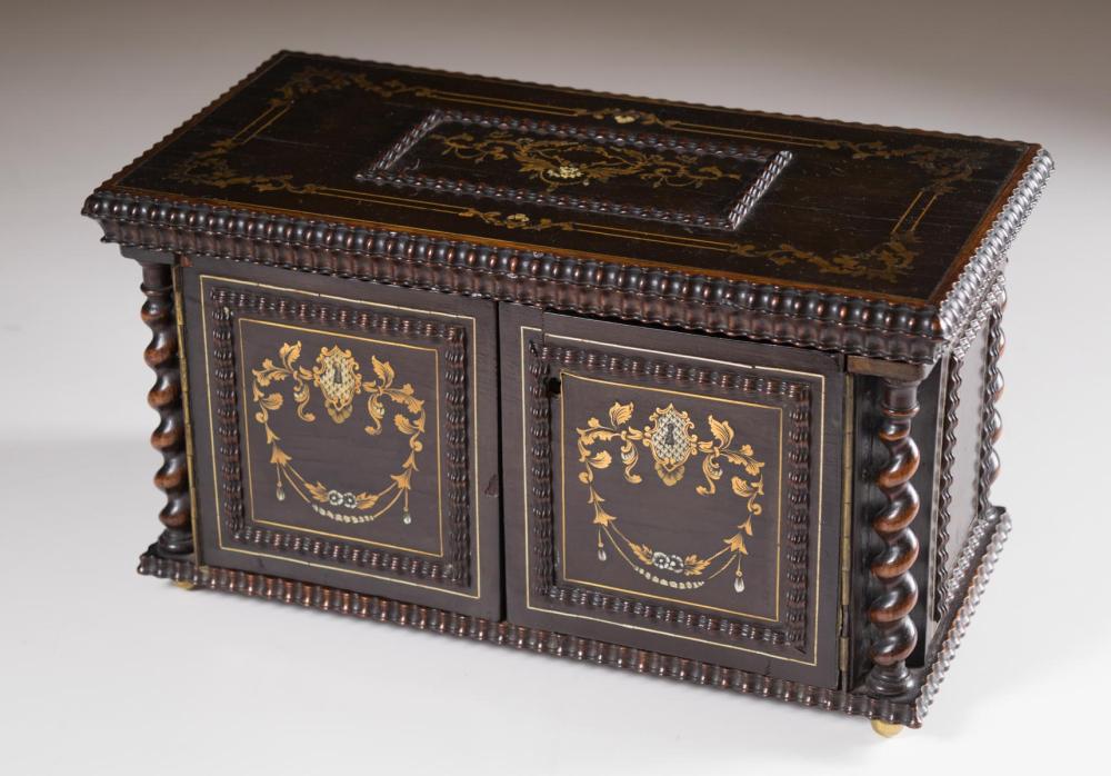 ENGLISH BLACK WALNUT INLAID DRESSER