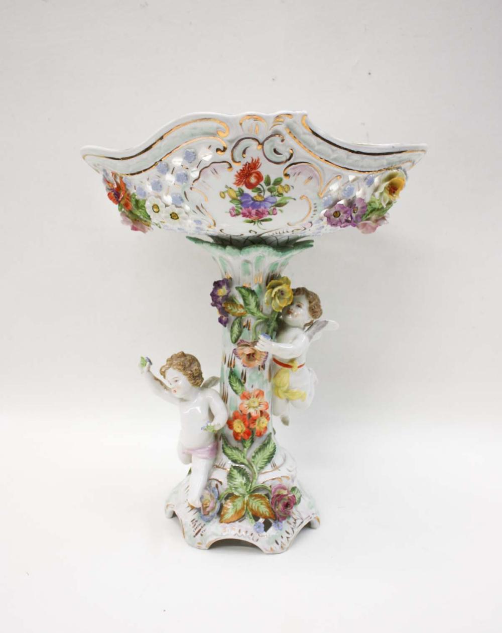 DRESDEN PORCELAIN COMPOTE THE 33efe1