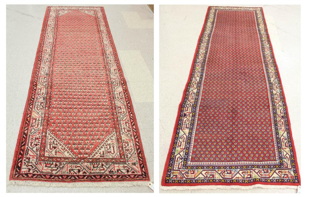 TWO HAND KNOTTED PERSIAN MIR SERABEND