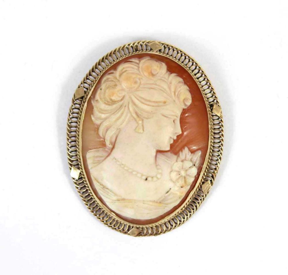 VICTORIAN PORTRAIT CAMEO PENDANT/BROOCH,