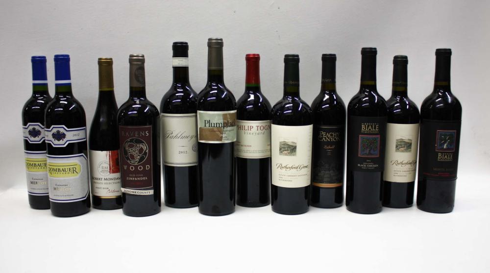 TWELVE BOTTLES OF VINTAGE CALIFORNIA