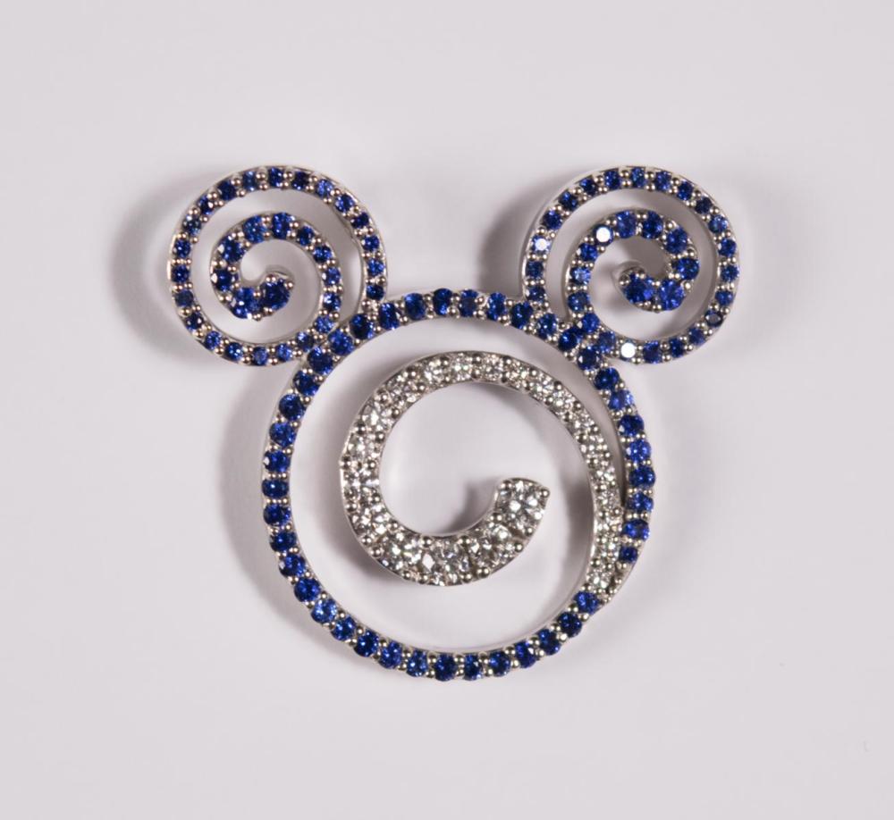 MICKEY MOUSE DIAMOND AND SAPPHIRE