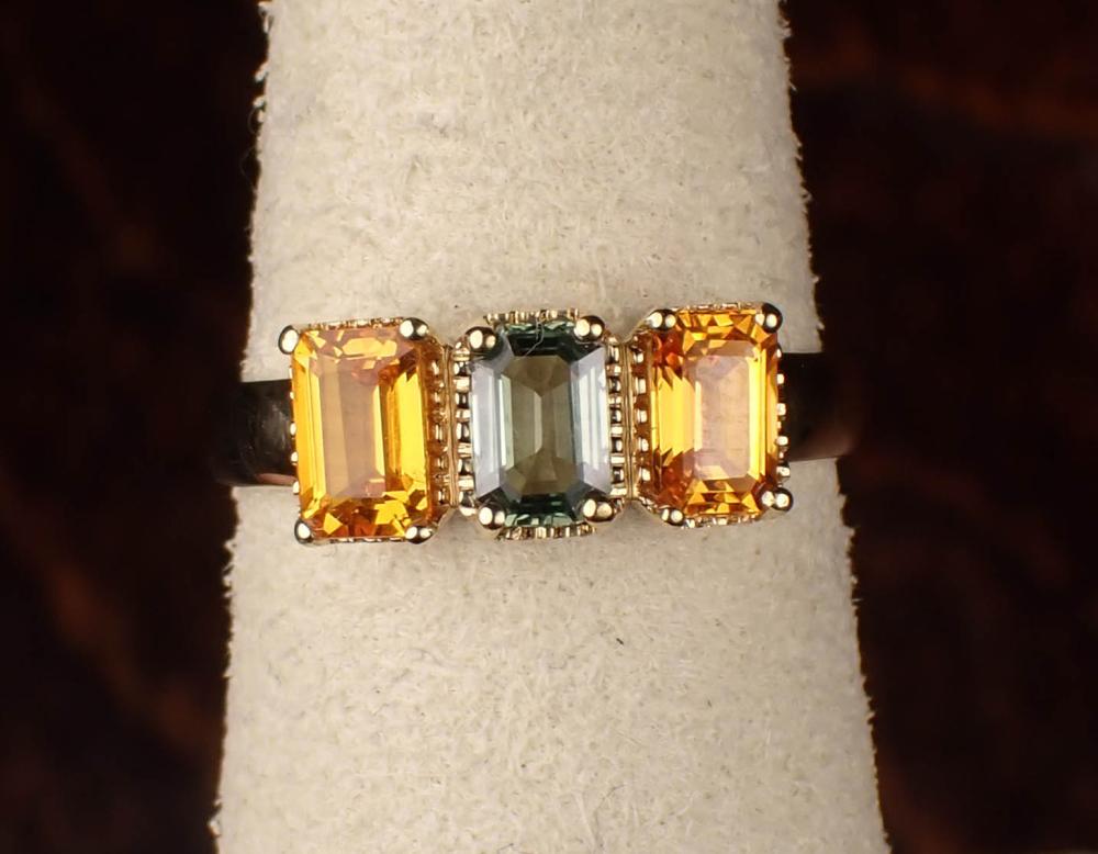 MULTI COLOR SAPPHIRE AND YELLOW 34182e