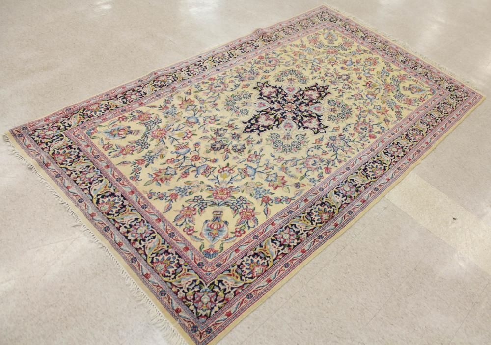 HAND KNOTTED PERSIAN KERMAN AREA 34187a