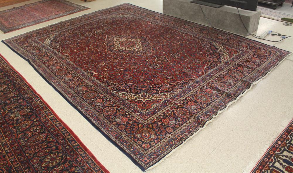 SEMI ANTIQUE PERSIAN KASHAN CARPETSEMI ANTIQUE 341883