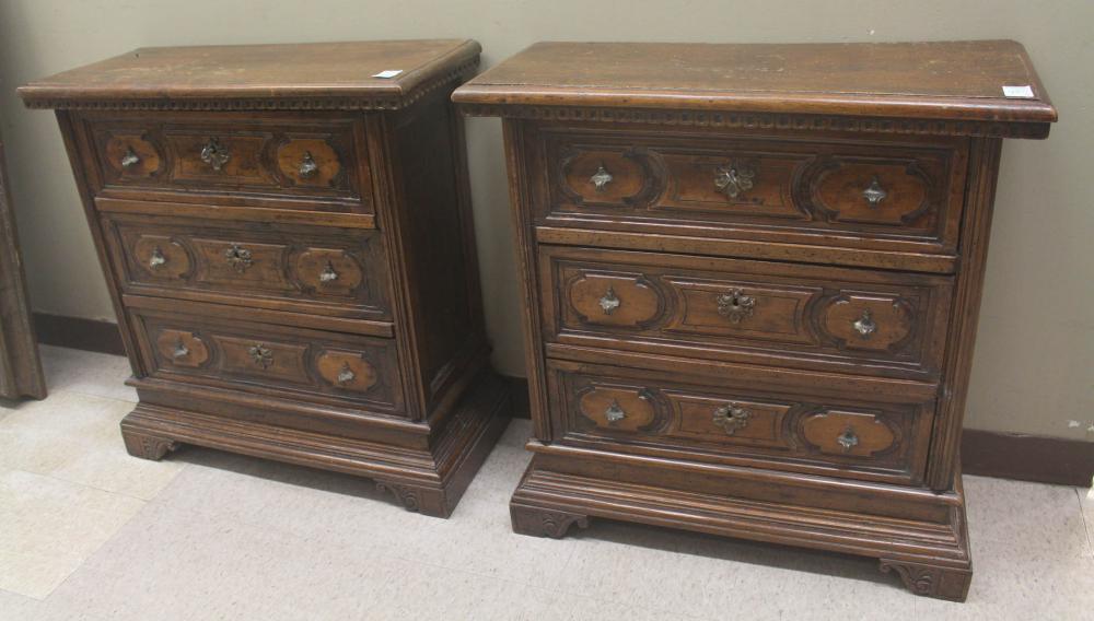 SMALL PAIR OF BAROQUE STYLE CHESTSSMALL