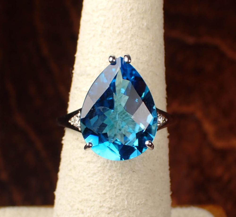 BLUE TOPAZ DIAMOND AND FOURTEEN 341909