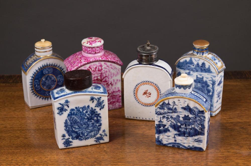 SIX CHINESE EXPORT TEA CADDIES  341934