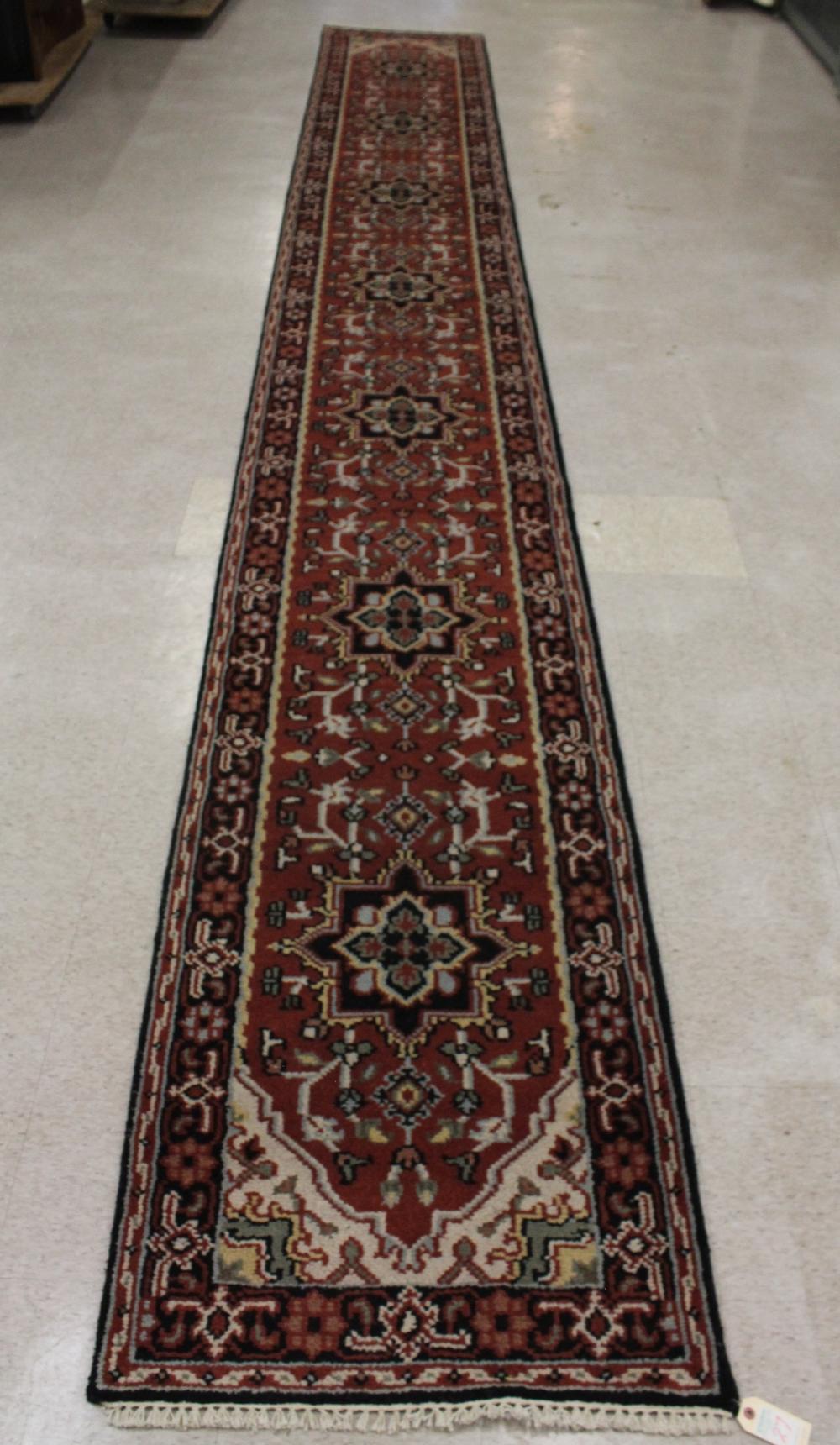 HAND KNOTTED ORIENTAL LONG RUG  34194c