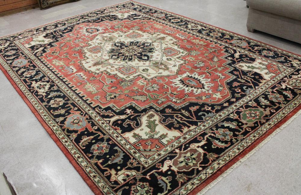 HAND KNOTTED ORIENTAL CARPET INDO PERSIAN  3419f0