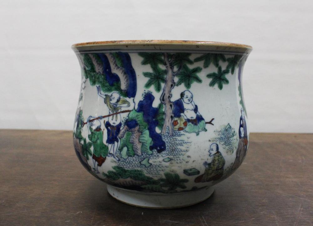 CHINESE WUCAI PORCELAIN JARDINIERE  3419fd