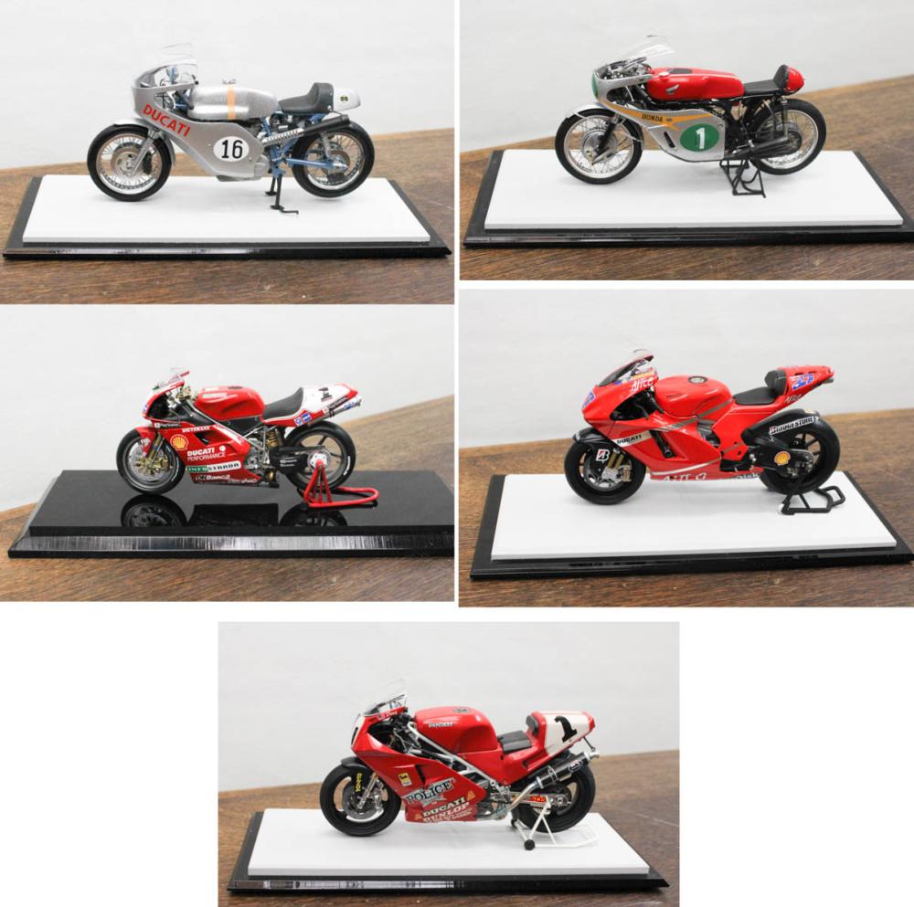 FIVE 1:12 SCALE MODEL MOTORCYCLESFIVE