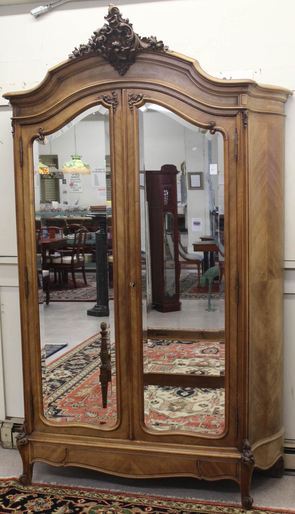 LOUIS XV STYLE DOUBLE DOOR WALNUT 341a8c