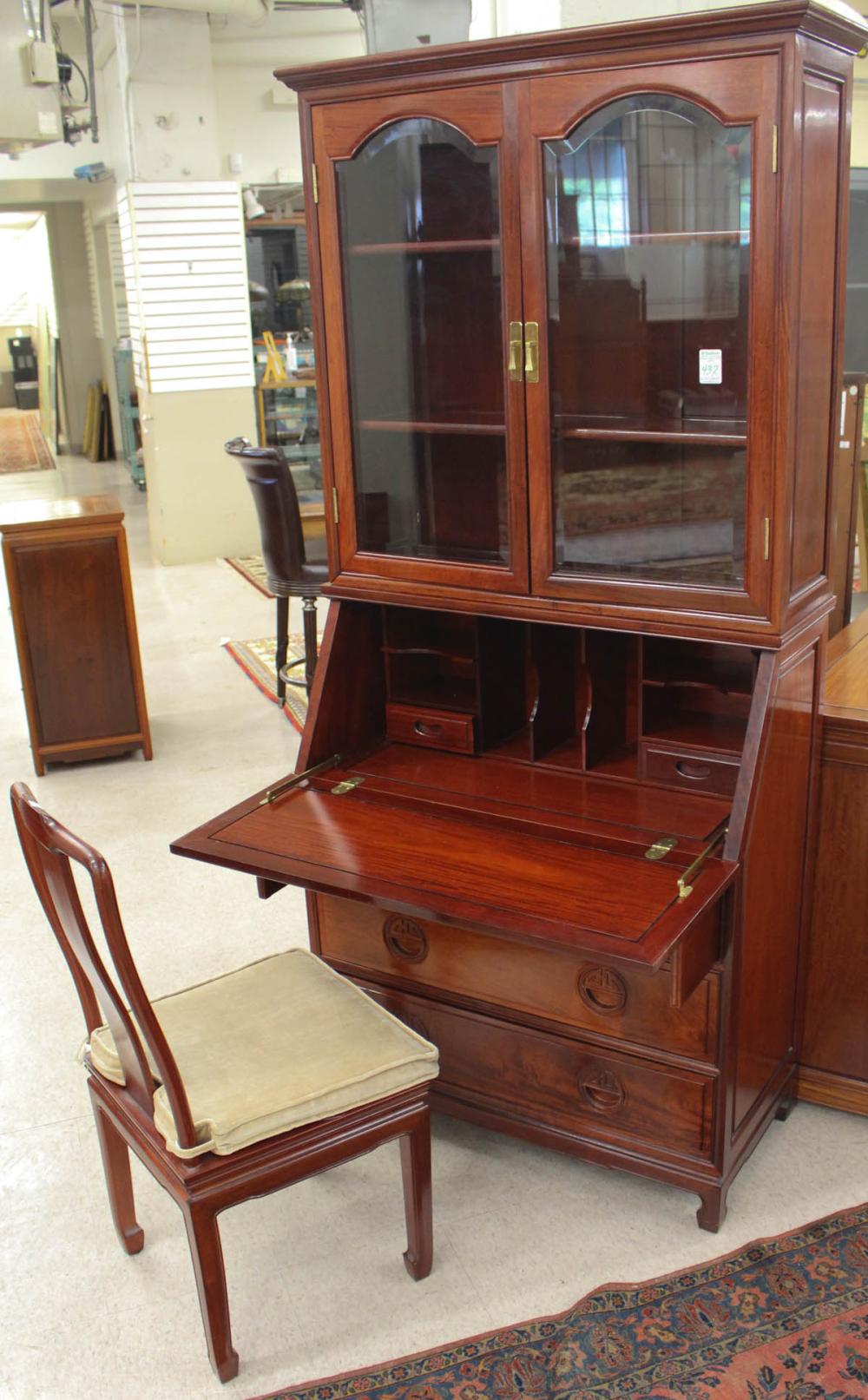 ROSEWOOD SLANT-FRONT SECRETARY