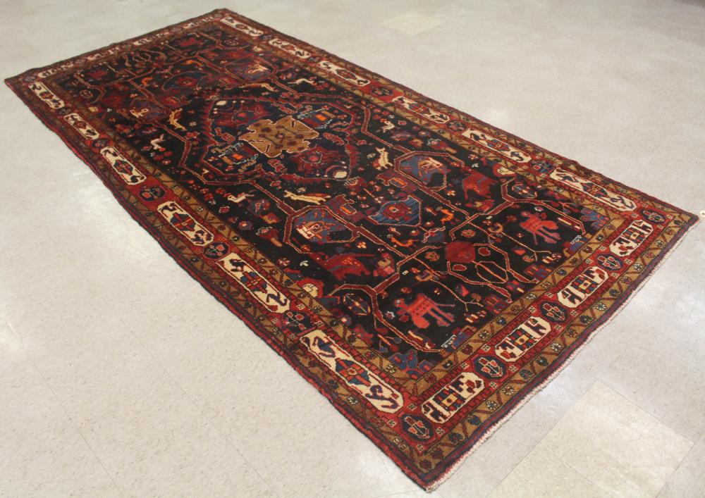 SEMI ANTIQUE PERSIAN TRIBAL RUGSEMI ANTIQUE 341acc