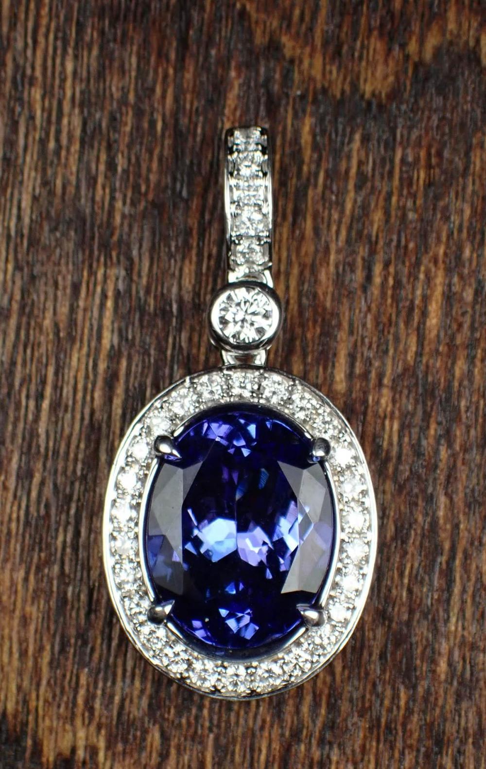 TANZANITE, DIAMOND AND FOURTEEN