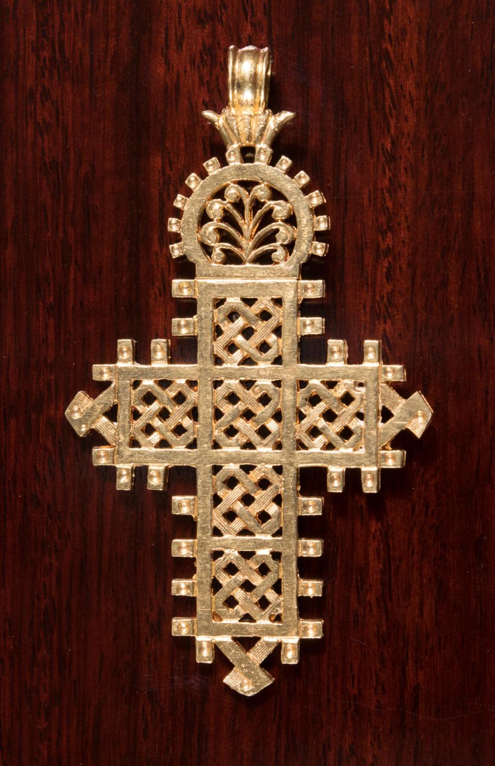 EIGHTEEN KARAT GOLD ETHIOPIAN COPTIC