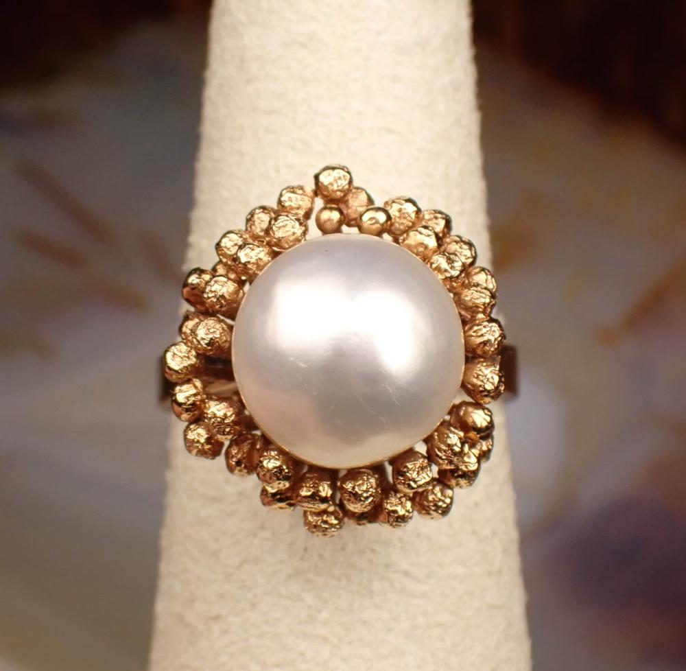 PEARL AND FOURTEEN KARAT YELLOW 341c19