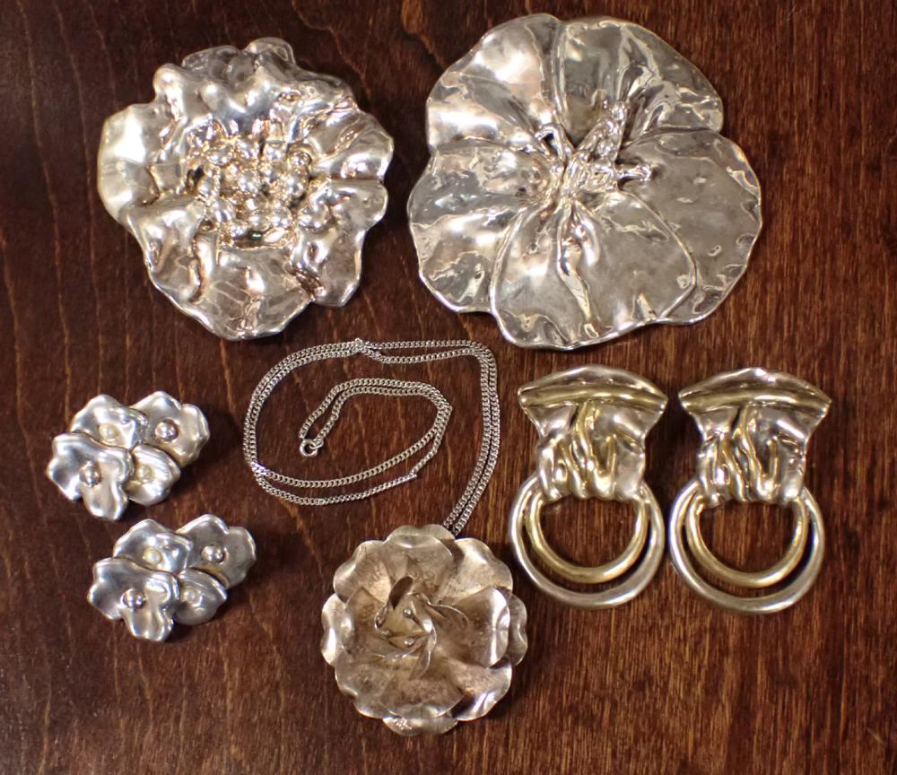 SEVEN ARTICLES OF VINTAGE STERLING