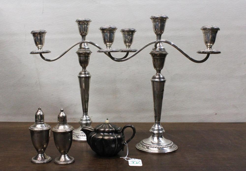 FIVE ASSORTED SILVER HOLLOWWARE 341c4a